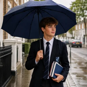 46 Inch 10K UV Protection Automatic Folding Umbrella
