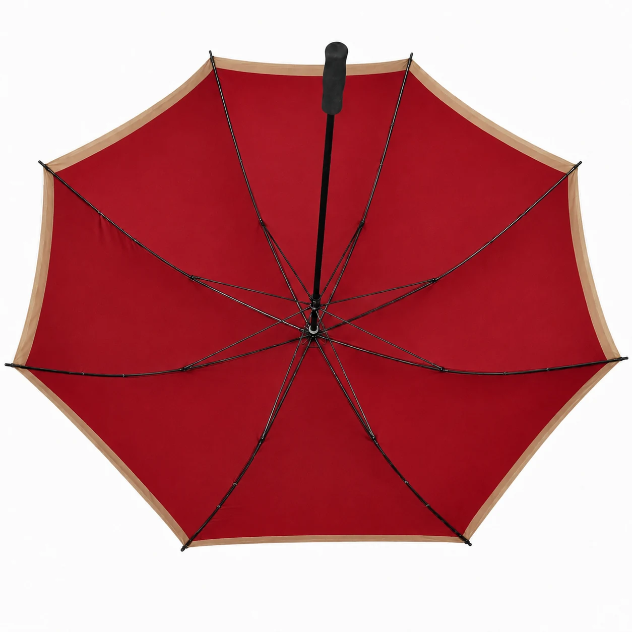 54 inch 8K custom logo manual straight umbrella full fiberglass frame detail