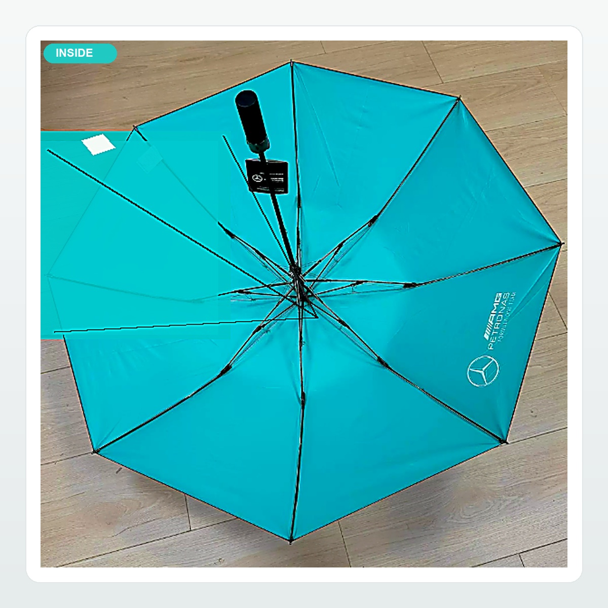 Custom logo two-fold automatic umbrella - Inside frame detail