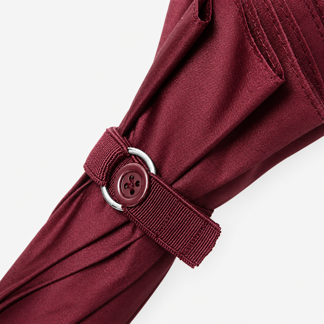 210D pongee strap and button detail for business gift umbrella