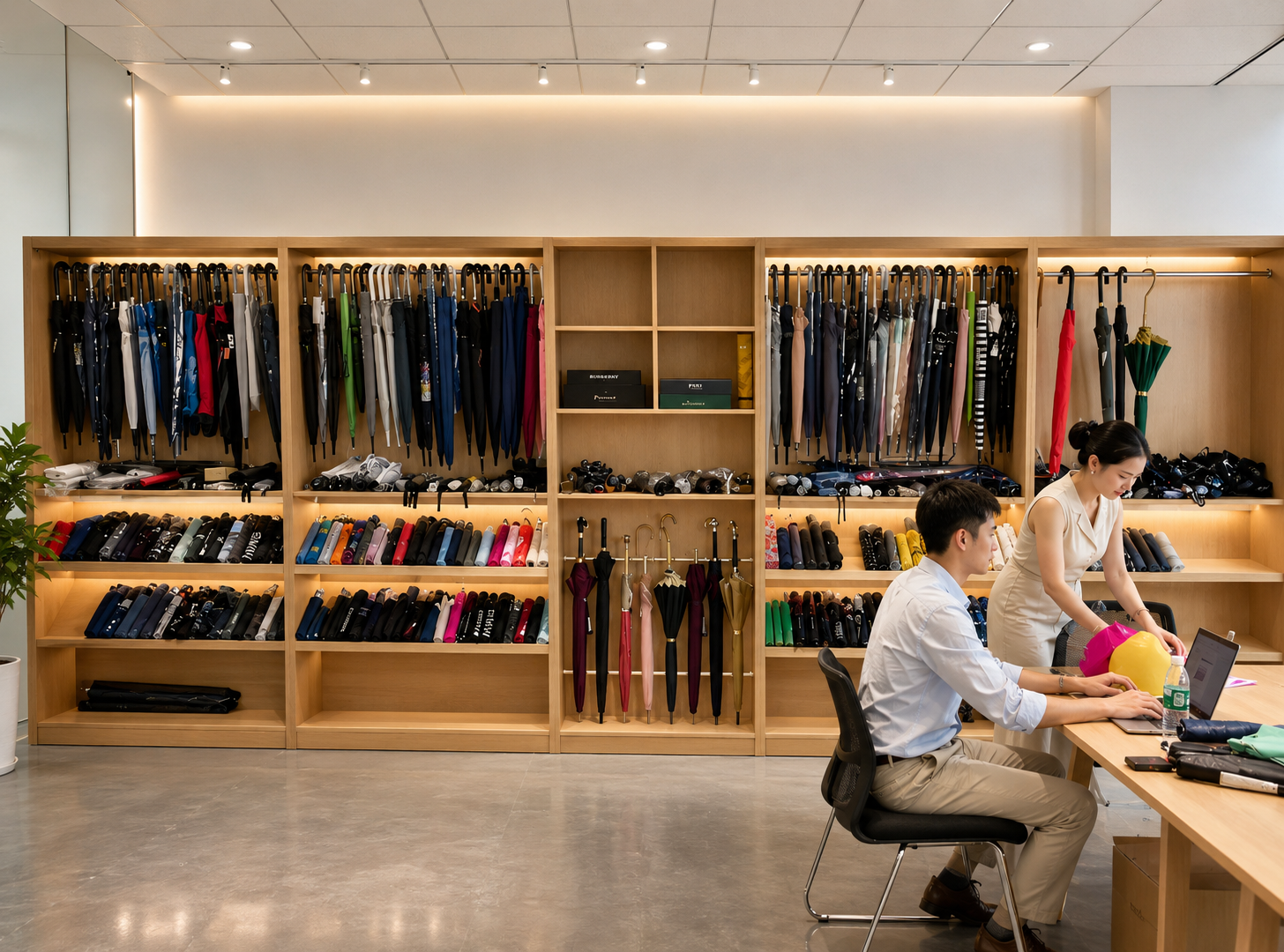 China Custom Umbrella showroom for B2B product selection