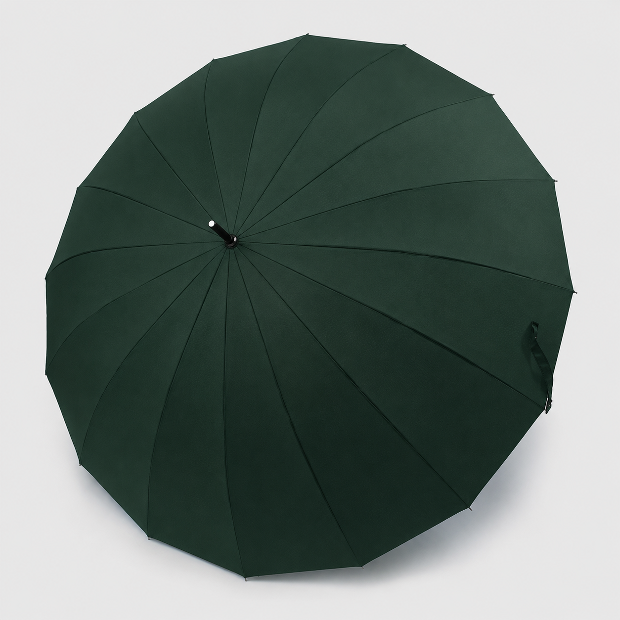 Dark green custom straight umbrella canopy with 8K construction