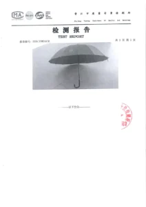 Custom umbrella quality inspection report record 748 page 4