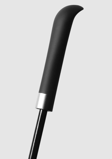 Black plastic straight handle for Maserati promotional umbrella