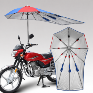 Motorcycle sun and rain umbrella in the special-purpose umbrella category